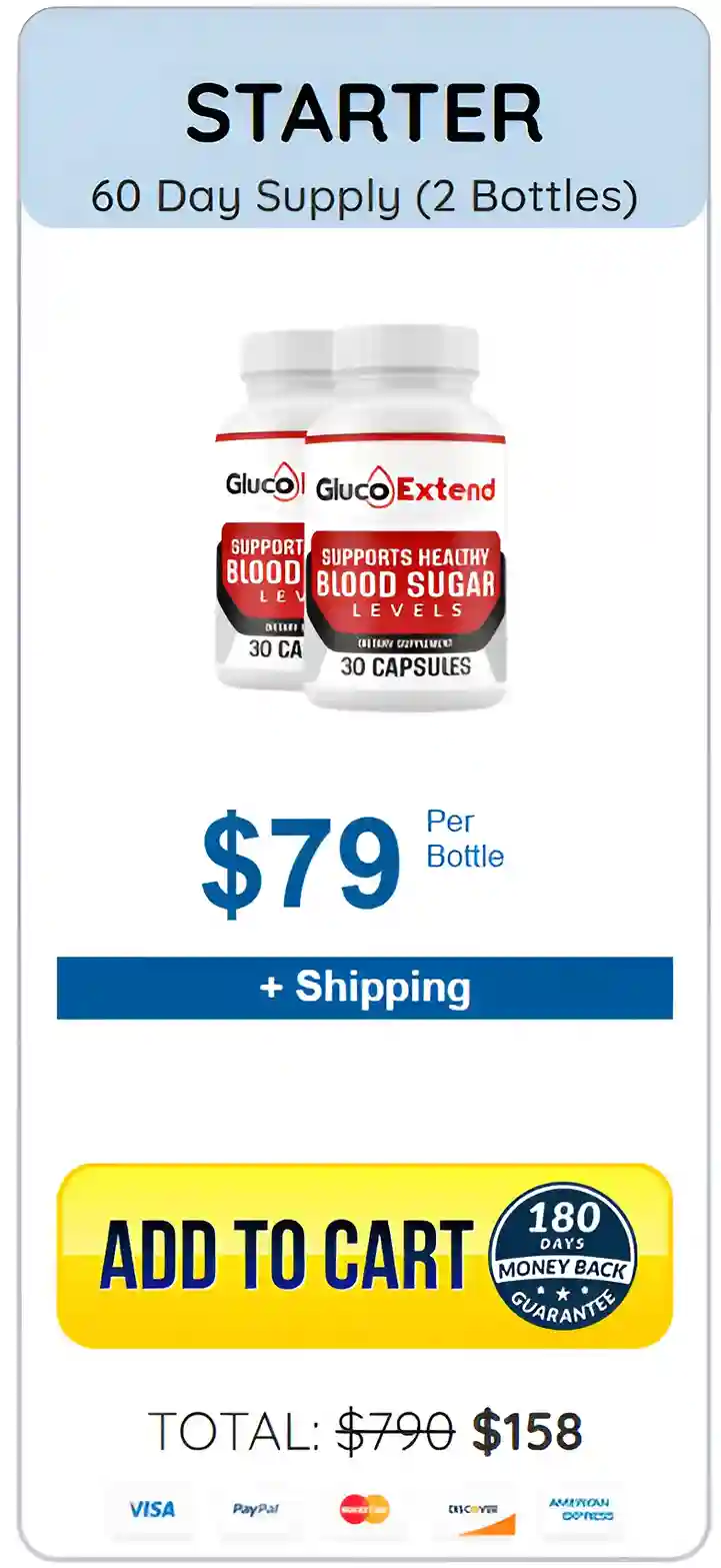 Gluco Extend 2 bottle pricing